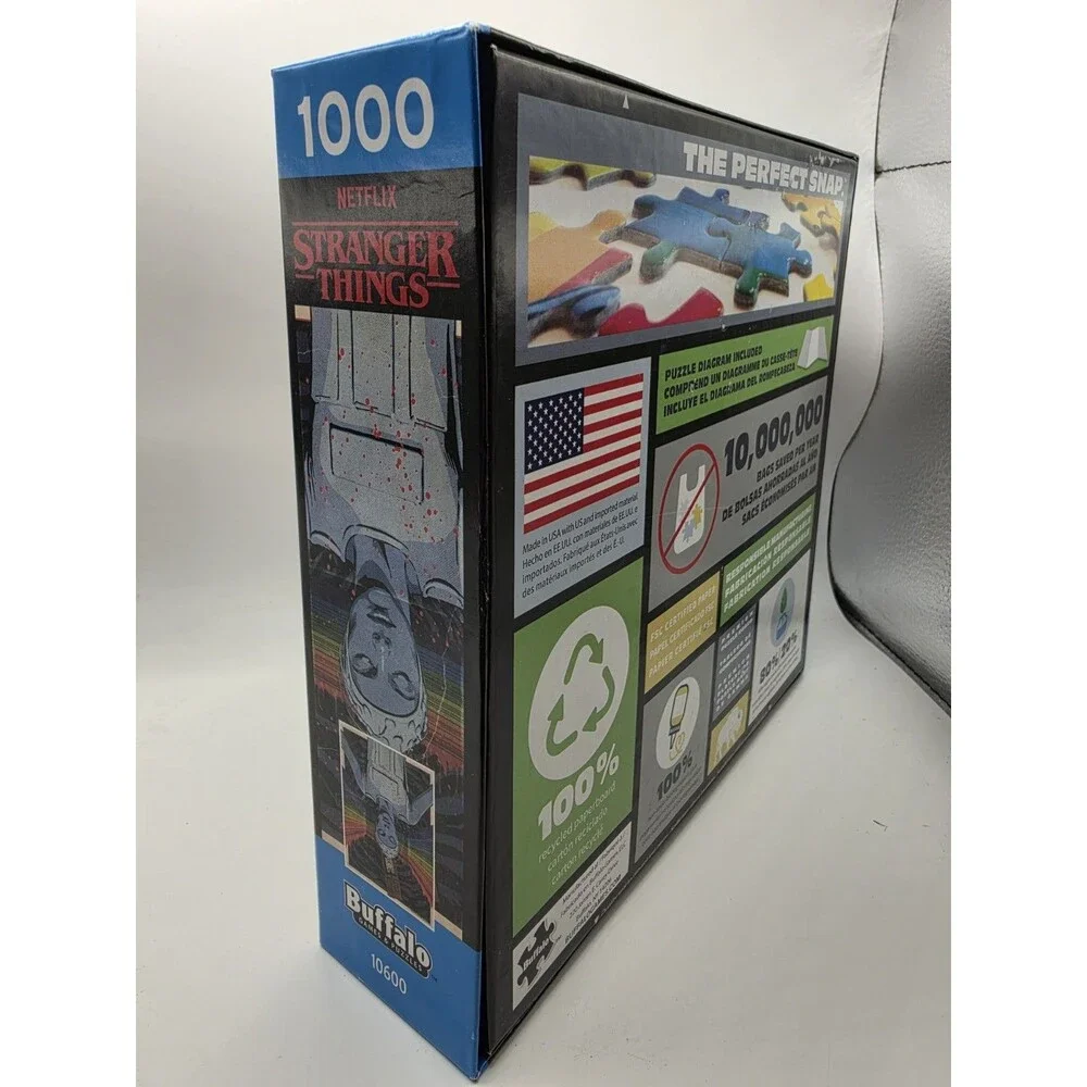 Buffalo Games Stranger Things Netflix 1000-Piece Interlocking Cardboard Puzzle